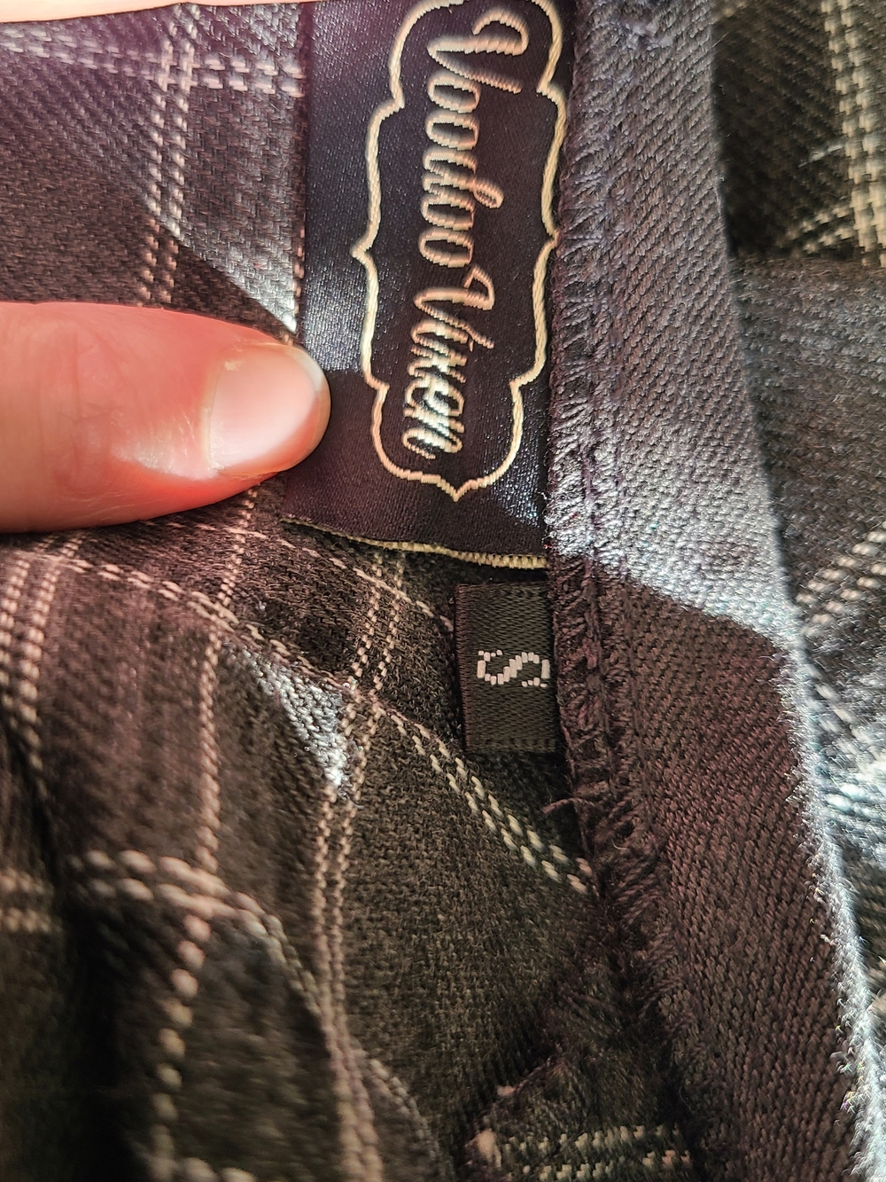 NWOT Voodoo Vixen Ella Tartan Flare Dress - Picture 10 of 12